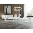 thumbnail image 3 of Casabianca Home Firenze Set of 2 Polyurethane Leather Dining Chairs - White, 3 of 5