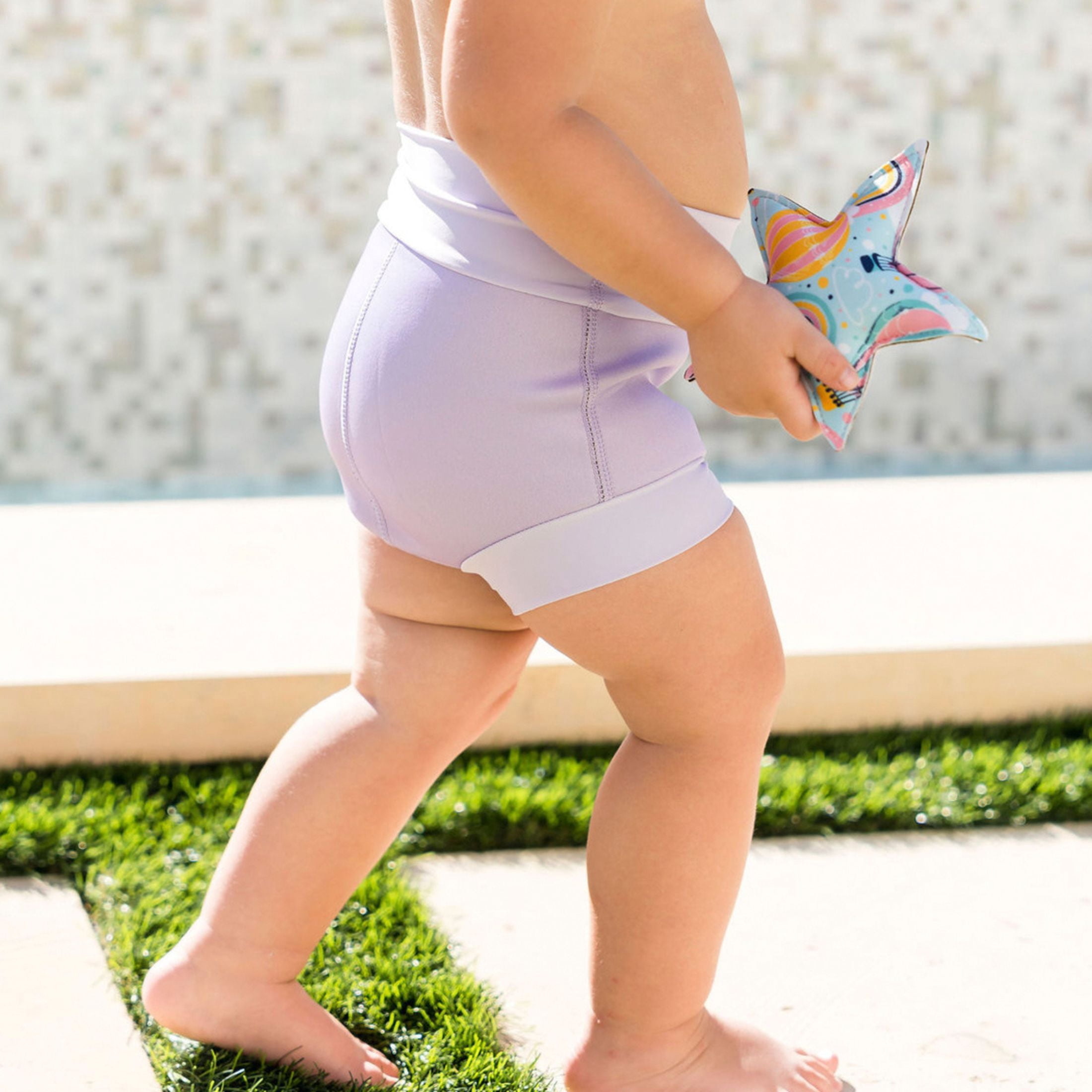 Splash About Girl's Happy Nappy™ Reusable Swim Diaper, Lilac, 3-4 Years