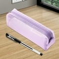 thumbnail image 5 of Estuche organizador con cremallera para lápices de athleticsshop2018, bolsa portátil para lápices. Violeta, 5 of 5