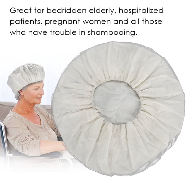 Gorro de Ducha, Gorro de Champú con enjuagua, Champú sin enjuaguagua, ducha desechable con acondicionador, Gorro de Limpieza del Cabello Sin Agua para personaje Mayores