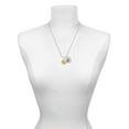 thumbnail image 3 of Delight Jewelry Goldtone I Love You to the Moon and Back Silvertone Script Initial Disc - J - Charm Necklace, 20"+3", 3 of 4