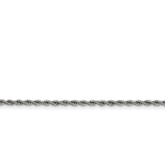 White Stainless Steel chain Rope 18 in 2.4 mm 2.4mm 18in