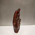 thumbnail image 2 of vintage chinese wooden carving Wuzhi Mountain monkey Meditate understand decor, 2 of 4