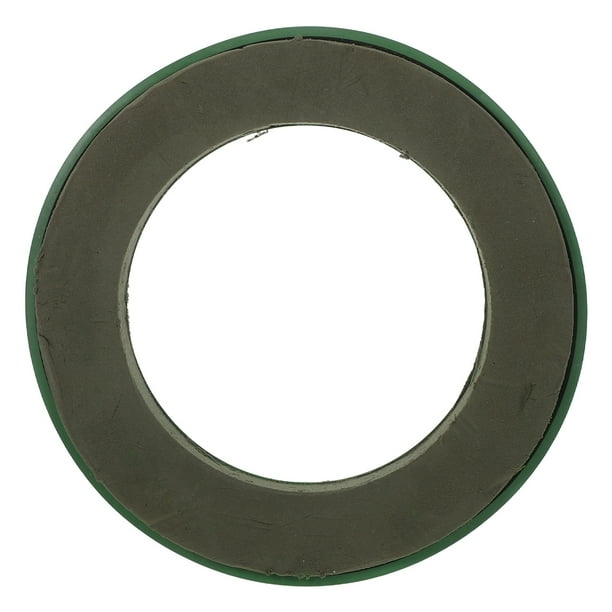 Guirnalda de ventosa con forma de aro, placa fija de plástico para decoración de carrocería de coche, para bodas (verde)