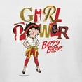 thumbnail image 5 of Wild Bobby Betty Boop Winking Girl Power Femenist Betty Boop Womens T-Shirt, White, Large, 5 of 5