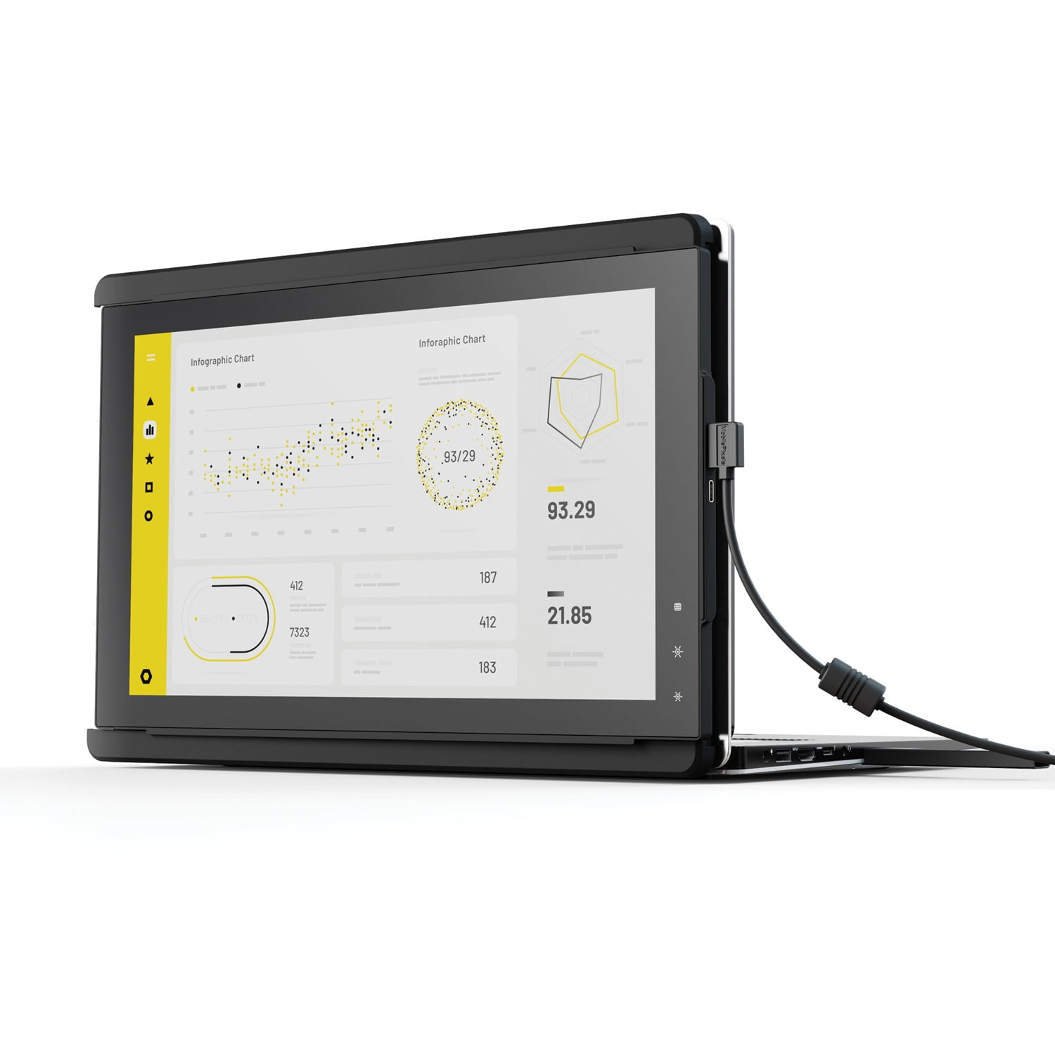 Mobile Pixels Trio Portable Monitor Extension for Laptops, 12.5