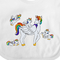 thumbnail image 4 of Inktastic Cute Unicorn Family Boys or Girls Baby Bib, 4 of 4