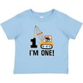 thumbnail image 3 of Inktastic First Birthday Construction Truck 1 Year Old Boys Baby T-Shirt, 3 of 5