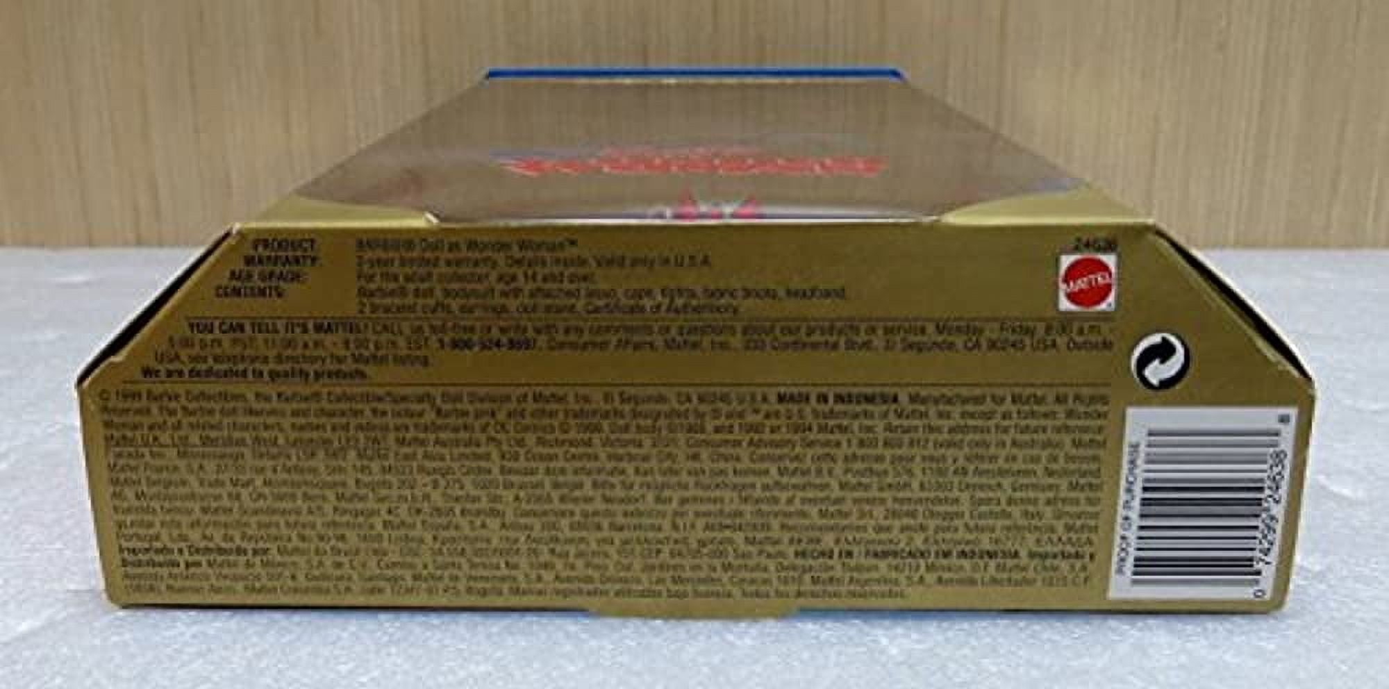 Barbie as Wonder Woman Doll Collector Edition DC Comics 1999 Mattel 24638