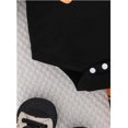 thumbnail image 3 of Beilxfa Newborn Baby Boy Halloween Outfit Ghost Romper Pants Hat Set My First Halloween Baby Boy Outfits, 3 of 4