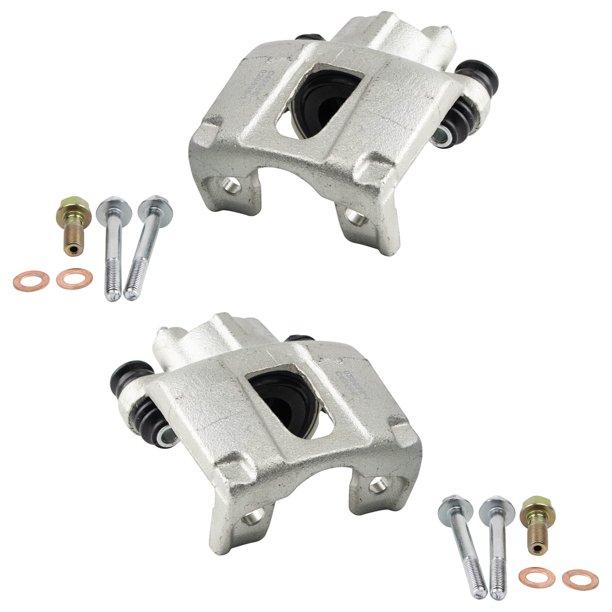 TRQ New Rear Disc Brake Caliper with Hardware Pair for Nissan Infiniti