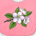 thumbnail image 4 of Inktastic Beautiful Apple Blossom Flowers on Branch Boys or Girls Baby Bib, 4 of 4