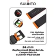 thumbnail image 4 of Wearable4U Suunto 7 / Suunto 9 Soft Silicone Wristband Strap 24mm QuickFix (Orange/Black), 4 of 5