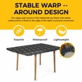 thumbnail image 4 of Yellow Palm Trees Table Cloths for 6 Foot Rectangle Tables, Summer Tropical Coconut Trees Vintage Patio Waterproof Elastic Fitted Tablecloths, Washable Rectangular Table Cover for Camping, 4 of 8
