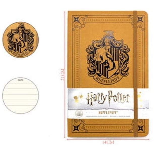 2025 Nueva libreta de la serie Harry, insignia de Hogwarts, Hufflepuff, Gryffindor, Ravenclaw, Slytherin, diario creativo retro, libro de contabilidad, juguetes para niños