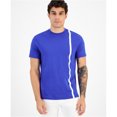 thumbnail image 1 of Armani Mens Vertical Stripe Basic T-Shirt, Blue, X-Large, 1 of 1