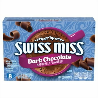 Swiss Miss Indulgent Collection Dark Chocolate Hot Cocoa Mix, 8 Ct