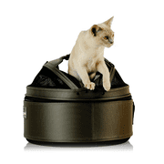 Sleepypod Mobile Pet Bed — Multi-use Travel Pet Bed, Crash-Tested Car Seat, Carrier for Dogs and Cats up to 15 Pounds (Olive Green)