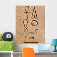 thumbnail image 1 of Ancient Egyptian Hieroglyphics Portrait Wall Mural by Wallmonkeys Peel and Stick Graphic (36 in H x 27 in W) WM430, 1 of 4
