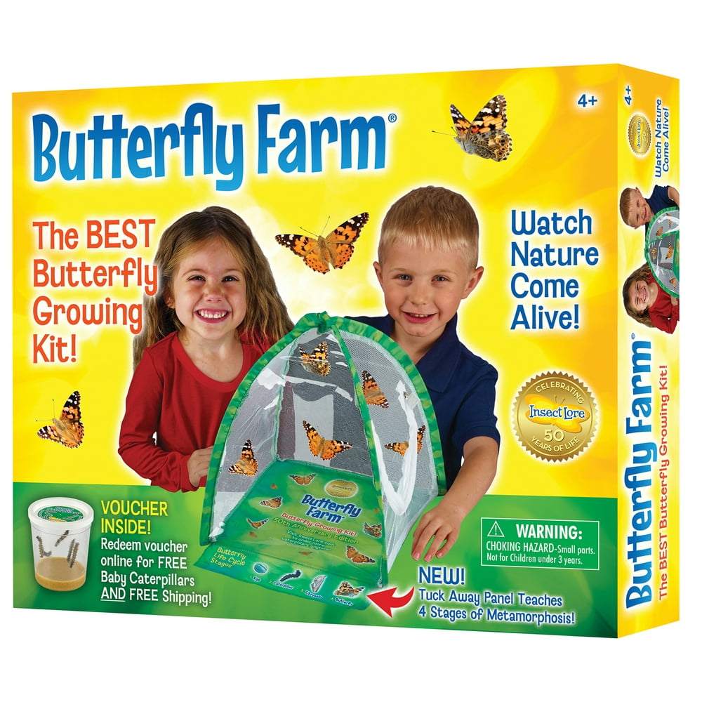 Insect Lore Butterfly Farm™ Growing Kit With Voucher For Free