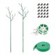 thumbnail image 1 of 6Pack Detachable Twig Plant Support Stakes Set,20Pcs Orchid Clip, 1 of 5