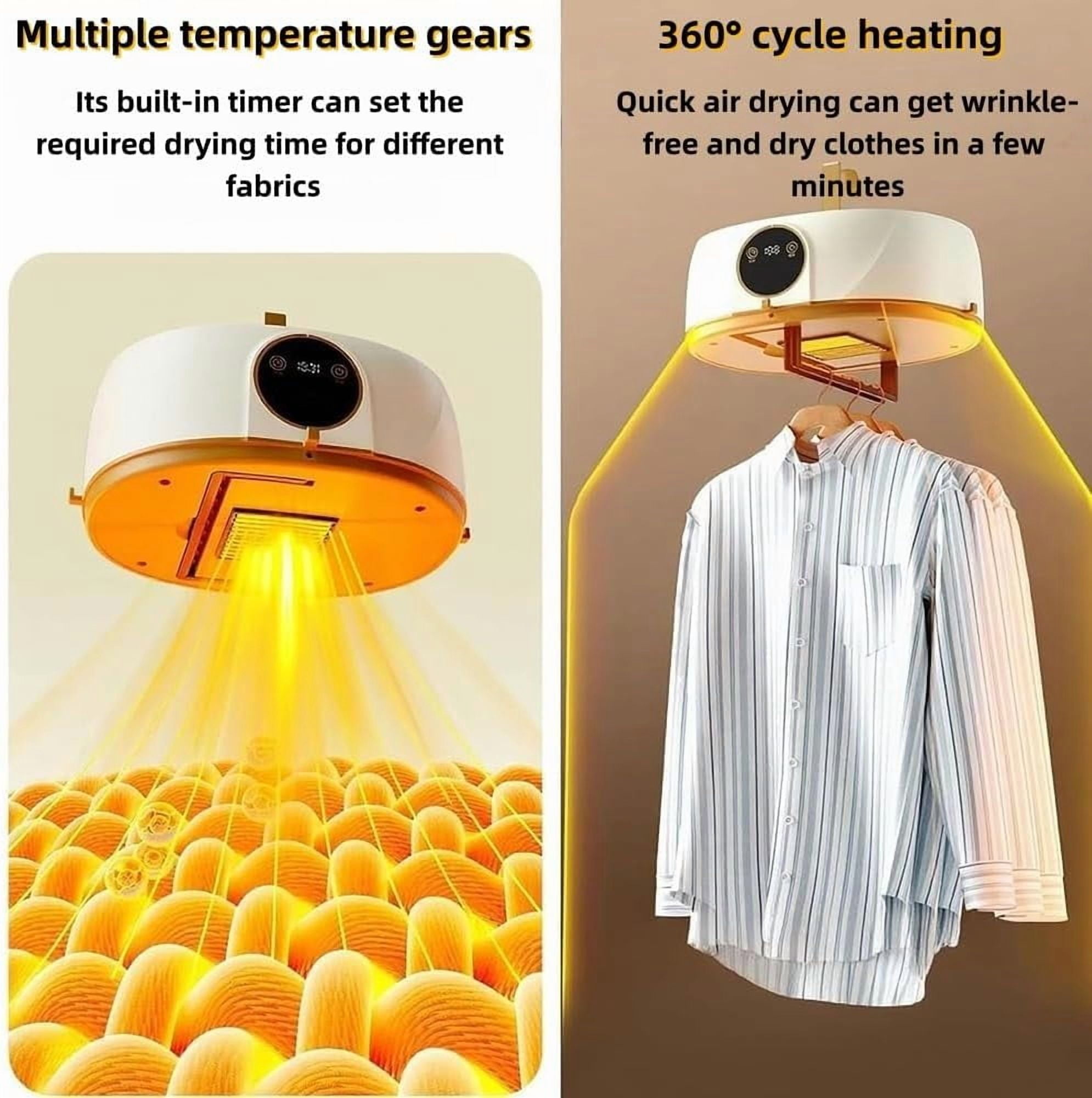 Automatic Ironing Machine for Home,2025 New Inflatable Shirt Ironing Machine,Portable Clothes Dryer,With Remote Control, for Travel, Home, Apartment