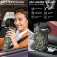 thumbnail image 5 of 30 Oz Tumbler Green Camouflage Tumbler with Lid and Straw, Birthday Gift Cup for Friend Women Men Coffee Travel Mug Thanksgiving Day Halloween Christmas Gift Water Bottle, 5 of 7