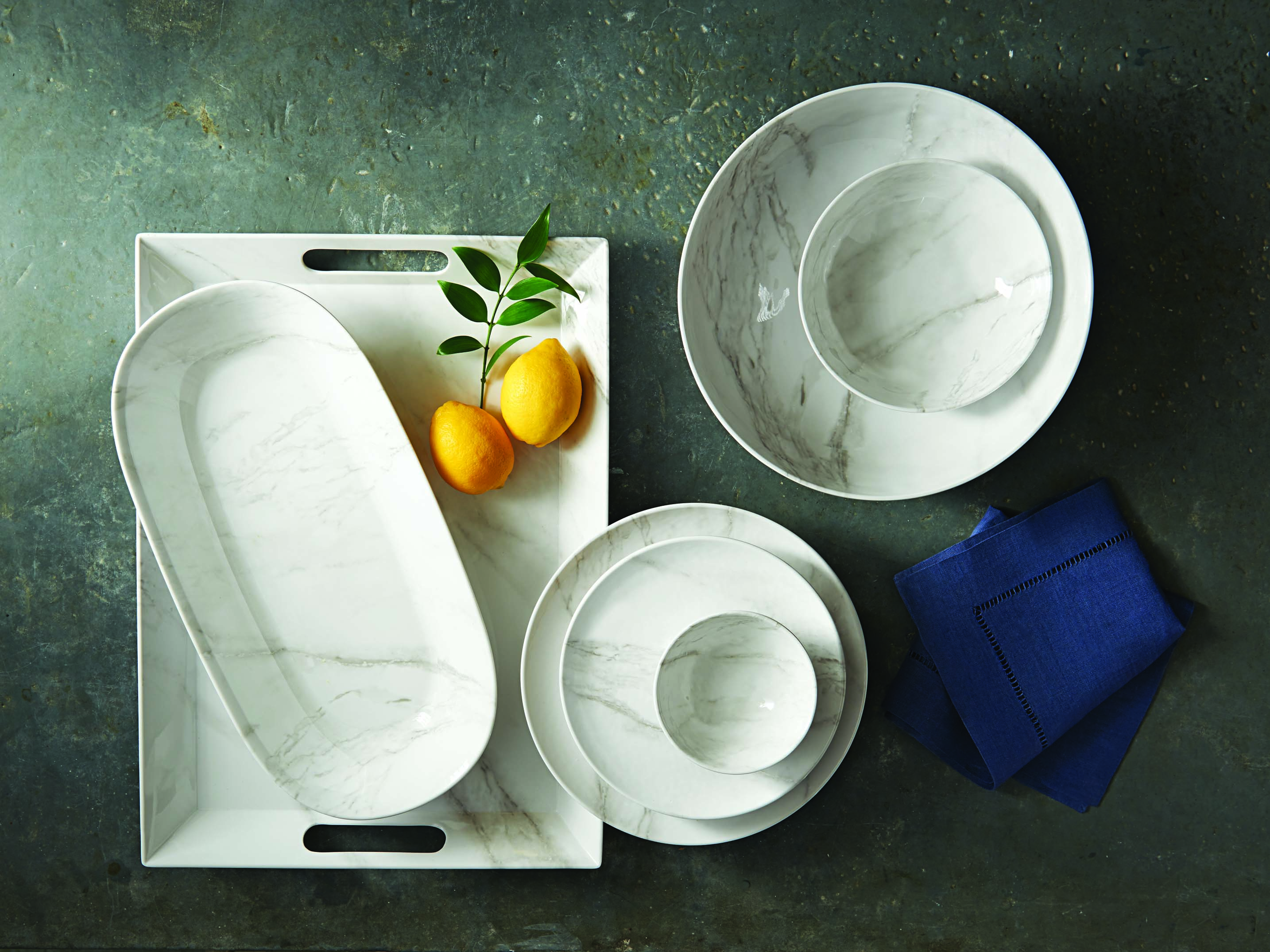 Better Homes & Gardens Marble Print Handled Serving Tray photo 4