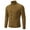 Bronze, variant on successthop Turtleneck Sweaters for Men Plus Size Long Sleeve Fall Winter Tops Ribbed Cuff Button Solid Clothes