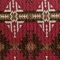 thumbnail image 2 of Southwest Burgundy/Brown/Beige Print Bedspread 3 Piece Microfiber Cabin Lodge Quilt Set- Queen Size Southwestern Bedding (Queen), 2 of 4