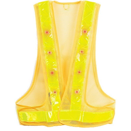 Maxsa Innovations X-Large Reflective Safety Vest with Emergency Preparedness 16 LED Lights