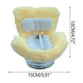 thumbnail image 2 of Doll Car Seat for 17cm Dolls, Doll Car Seat with Air Vent Clip and Desktop Stand, Cute and Functional Car Ornament for Doll Fans, Collectors [Pillow] Yellow, 2 of 8