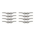 thumbnail image 2 of Wweixi Boat Mooring Rope Cleats 316 Stainless Steel Outdoor Flagpole Hooks Portable Awning String Fixing Accessories Garden 4 Inch 4PCS 2Set, 2 of 6