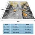 thumbnail image 3 of Oil Painting Paris Throw Blanket Fleece Flannel Blankets Couch Sofa Bed Blanket for Kids Teen Adults, 3 of 6