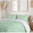 thumbnail image 6 of Ambesonne Mint Duvet Cover Sets, Classical Vintage Fresh, 2-King, Mint Green and White, 6 of 7