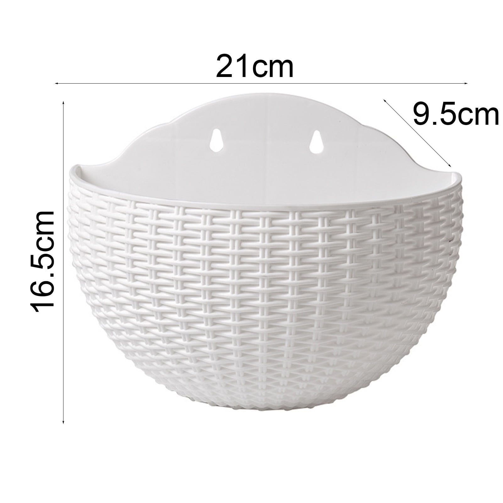 Travelwant Wall Hanging Planters Railing Hanging Planters Plants Flowers Plastic Pots Baskets for Balcony Fence Garden Outdoor Indoor Wall Pots