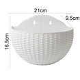 thumbnail image 7 of Travelwant Wall and Railing Plastic Pots, Hanging Planters with S Hooks, Indoor and Outdoor Half Round Plant Holders for Fence, Balcony or Rails, 7 of 7