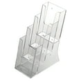 thumbnail image 3 of M&T Displays 3-Tier 4x6 Clear Acrylic Brochure Holder, Desktop Pamphlet & Flyer Display Organizer, 3 of 6