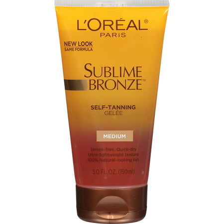 L'Oreal Paris Dermo-Expertise Sublime Bronze Self-Tanning Gelee, Medium-Natural , 5 fl (Best Type Of Tanning Lotion)