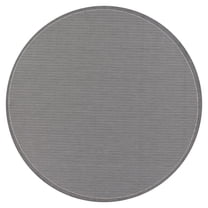 Couristan 7.5' Saddlestitch Round Area Throw Rug - Gray