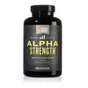 All Natural Testosterone Booster Alpha Strength, *Aggressive Test Supplement for Men*, Best for Muscle Growth and Strength, with Fulvic Minerals from Shilajit Extract by Natural Force, 120ct