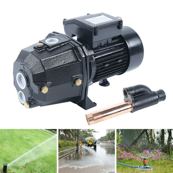 Miumaeov Universal Installation 1HP 16.7Gpm Well Jet Pump 750W 3420 Rpm Rust-resistant