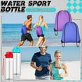 thumbnail image 2 of 40 Pcs 17 oz Plastic Water Bottles Bulk and Drawstring Backpack Set Reusable Flip Top Leakproof Water Bottles with Handle for Adults Sports Gym Travel Party Outdoor(Fresh), 2 of 12