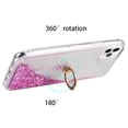 thumbnail image 6 of Dream Wireless  6.1 in. Waterfall Ring Liquid Sparkling Quicksand TPU Case for iphone 12 & 12 Pro, Pink & Purple, 6 of 8