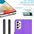 thumbnail image 4 of CoverON For Samsung Galaxy A53 5G Wallet Case, RFID Blocking Vegan Leather 6x Card Slot Holder Cover Flip Folio Phone Pouch, Purple, 4 of 5