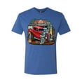 thumbnail image 2 of Wild Bobby, Vintage Hot Rod Old Garage Cars and Trucks Mens Premium Tri Blend T-Shirt, Vintage Royal, Large, 2 of 3