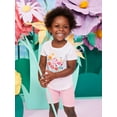 thumbnail image 3 of Garanimals Newborn, Baby & Toddler Girl Cotton Short-Sleeve Graphic T-Shirt, Sizes 0-6T, 3 of 8