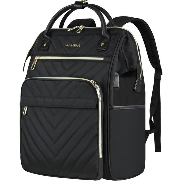 Mochila para Portátil de 17 Pulgadas VANKEAN Impermeable con Puerto USB y Bolsillos RFID