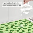 thumbnail image 5 of Sikiie Broccoli Vegetables Dish Drying Mat, Kitchen Counter Mat, Self Drying Mat for Kitchen Counter Dish Drying Pad ,for Dishes, Utensils, Pots and Pans（24" x 18"）, 5 of 7