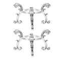 thumbnail image 1 of LEEYNEER 2Pcs Alloy Crystal Ball Base Crystal Ball Display Base Crystal Sphere Holder, 1 of 7